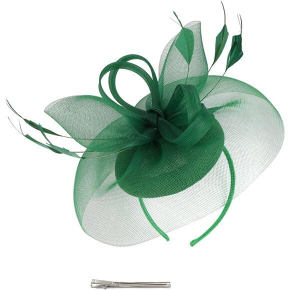Fascinator Church Derby Hat Pillbox Hats Green main image 4